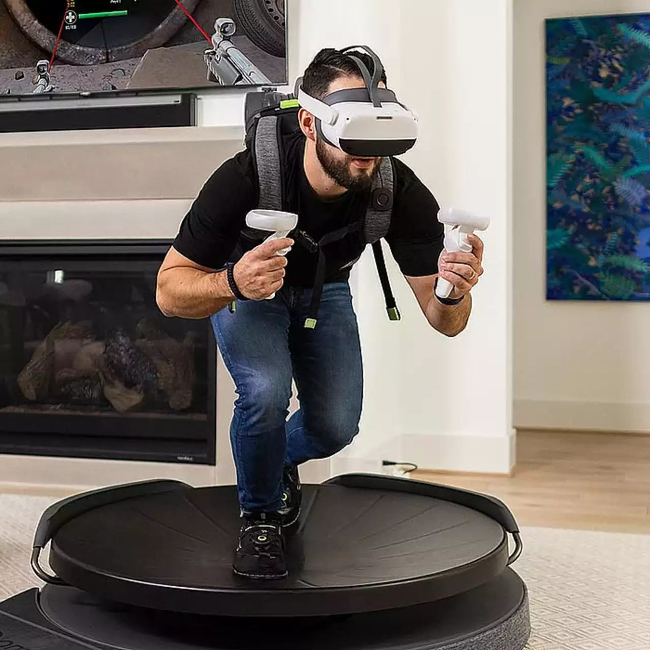 Представлена бігова доріжка для повного занурення у VR — Omni One Core Представлена бігова доріжка для повного занурення у VR — Omni One Core