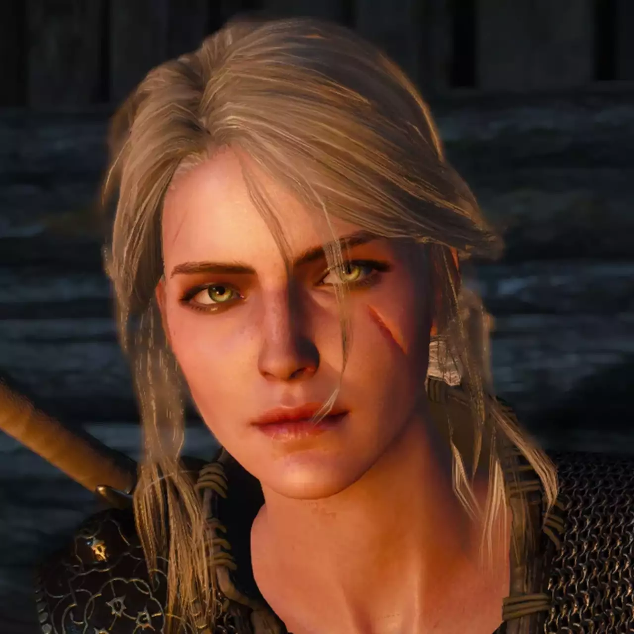 Показана гіпердеталізована фігурка Цирі з The Witcher 3 з справжнім мечем, волоссям і одягом Показана гіпердеталізована фігурка Цирі з The Witcher 3 з справжнім мечем, волоссям і одягом