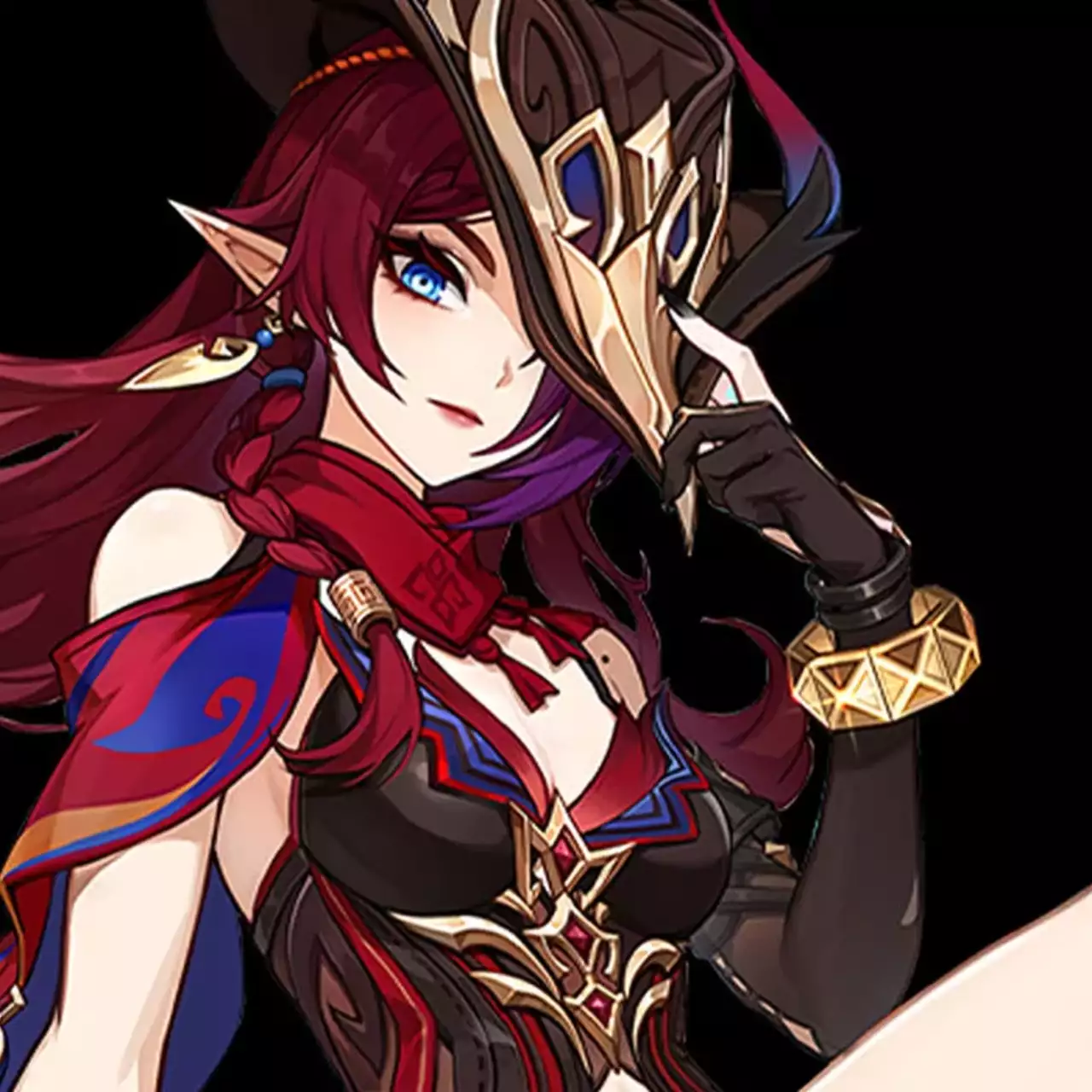 Larissa Rochefort faz cosplay de Chasca de Genshin Impact