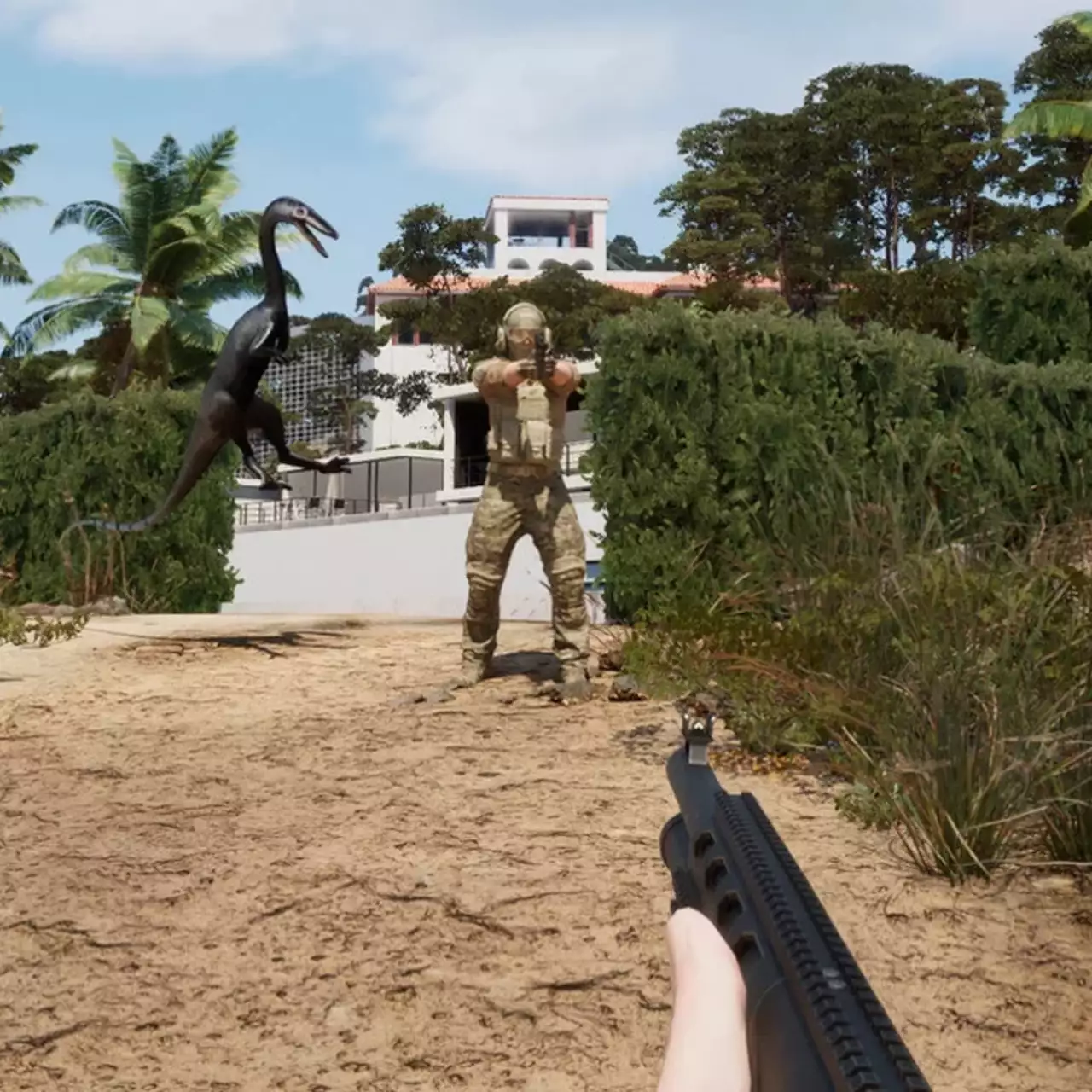 Dinosaur shooter Sentinel Agency released on Steam