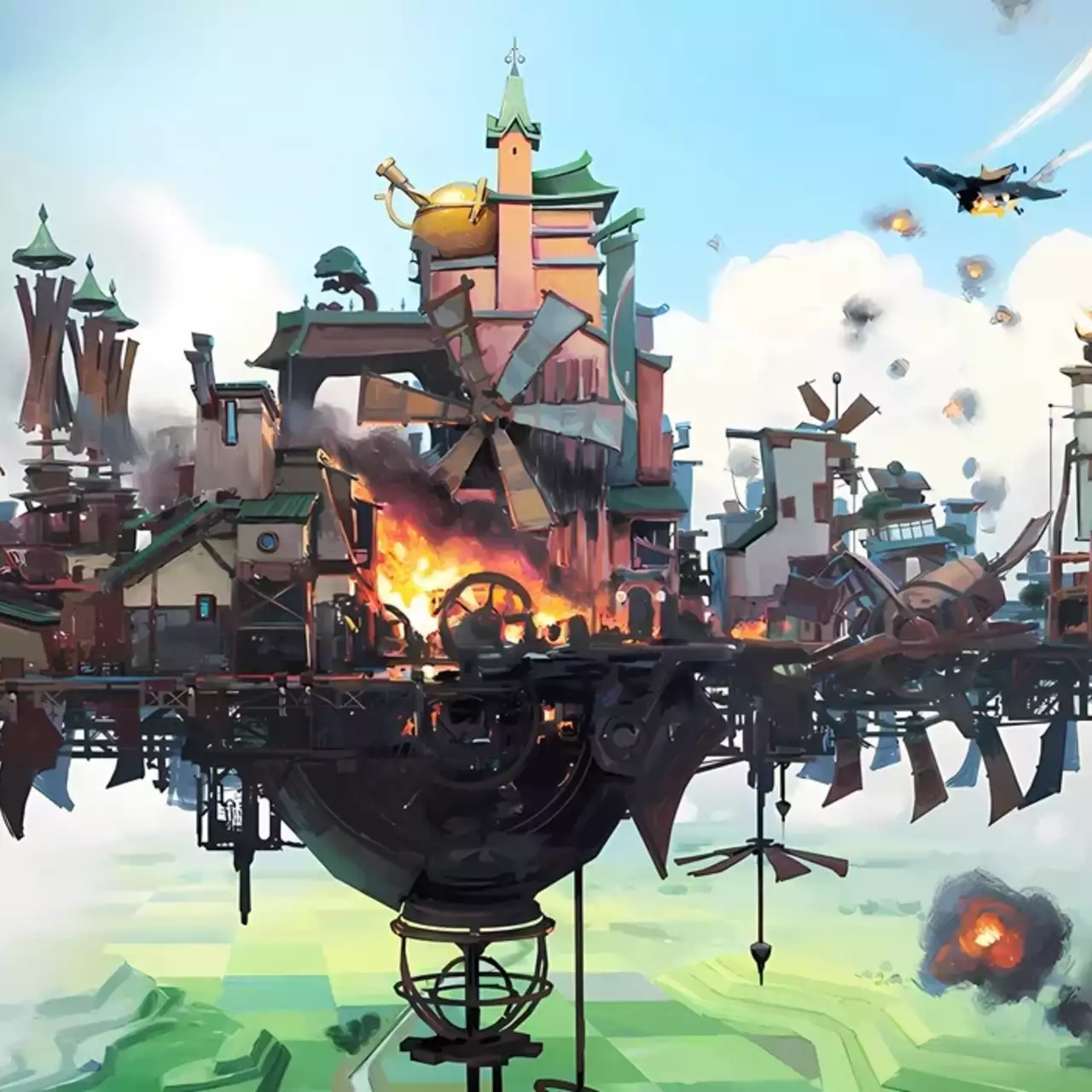 O simulador de RPG de construção de cidades Airborne Empire foi lançado no Steam, ambientado em um mundo flutuante