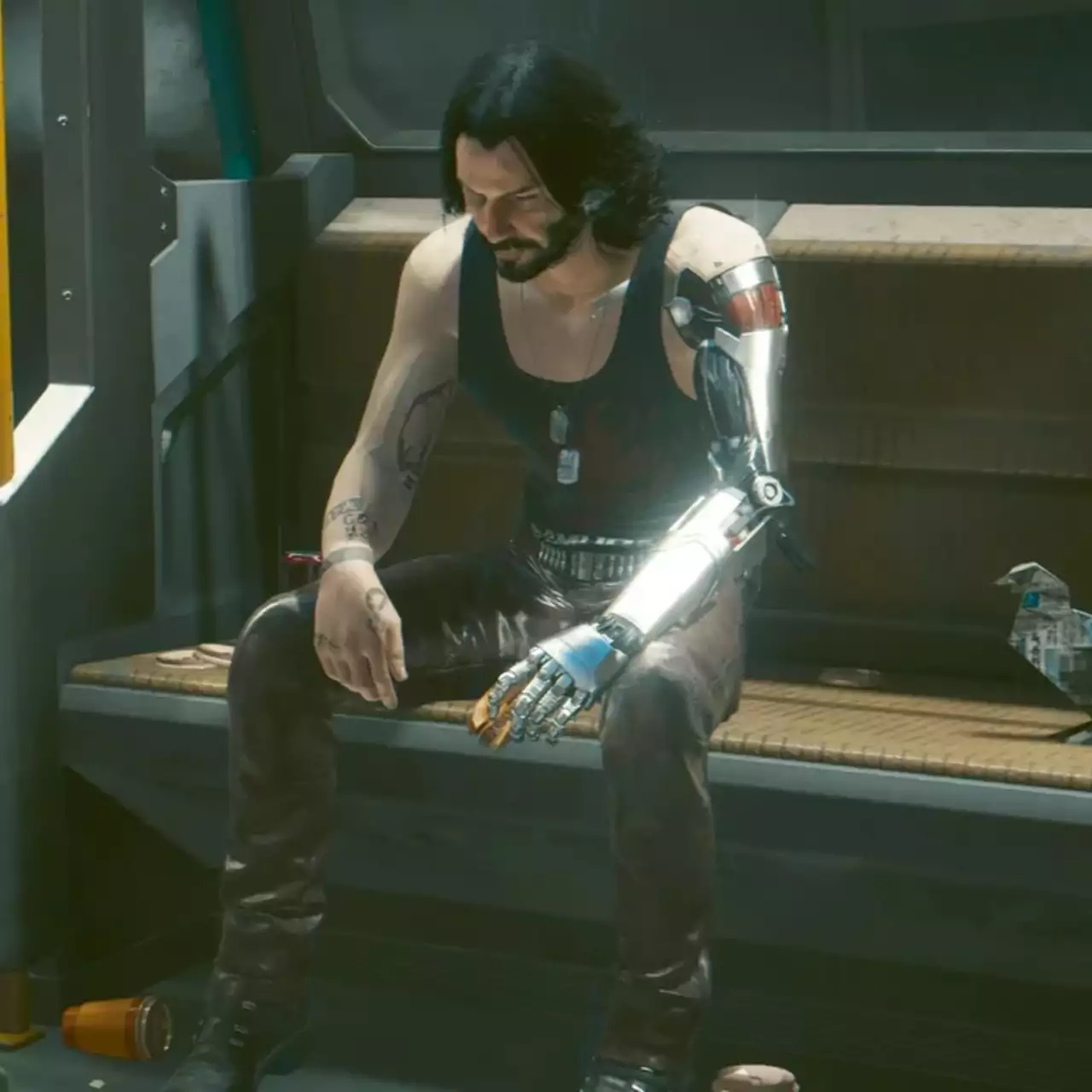 Як мем з сумним Кіану Рівзом з'явився в Cyberpunk 2077: розповідає CD Projekt RED Як мем з сумним Кіану Рівзом з'явився в Cyberpunk 2077: розповідає CD Projekt RED