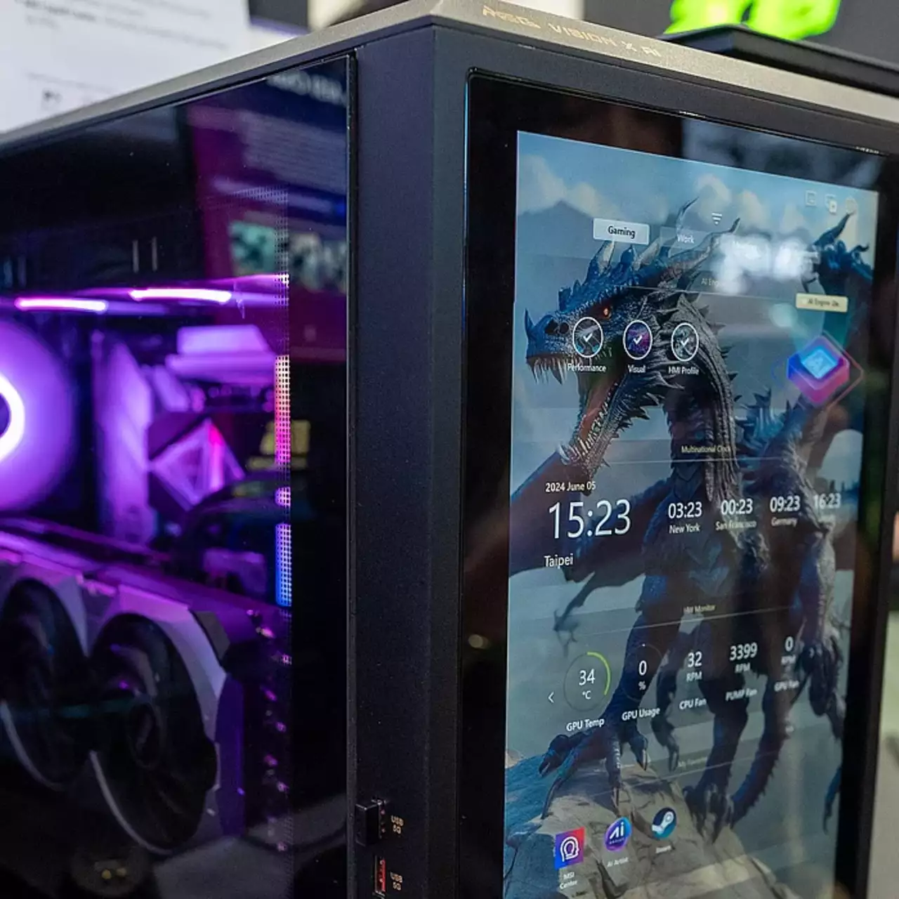 A MSI apresenta o MEG VISION X AI Phantom Gaming Desktop com RTX 5080 e tela sensível ao toque integrada