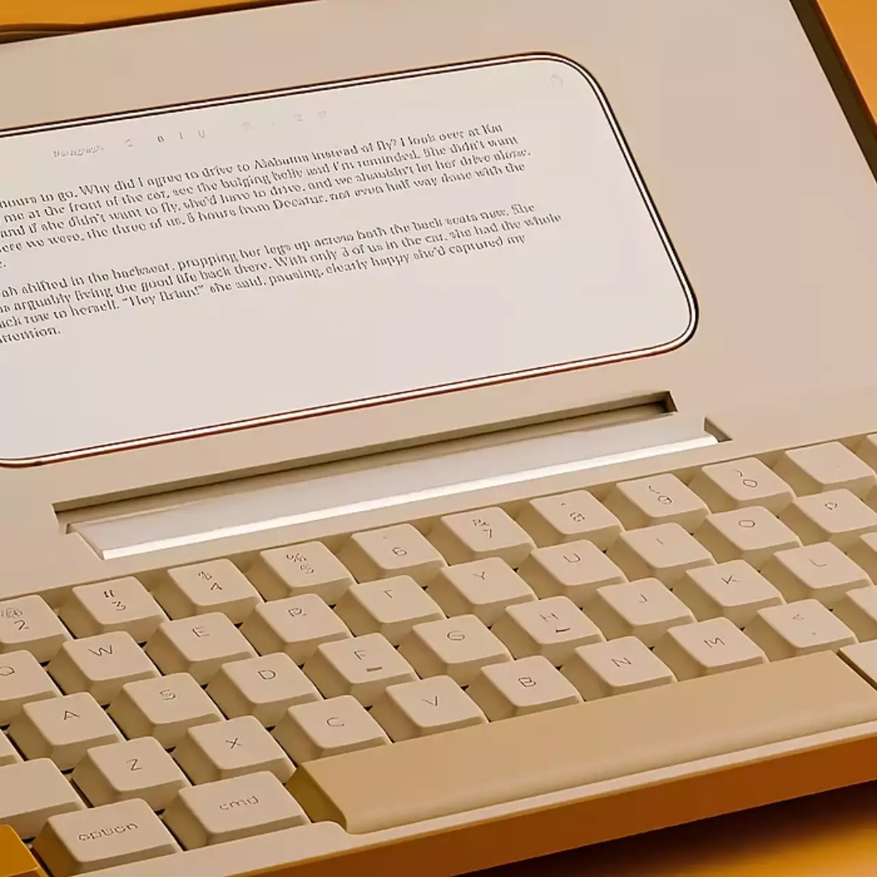 Amber.Page, bir iPhone'u retro bir yazı makinesine dönüştüren bir Transformer kılıfını tanıttı.