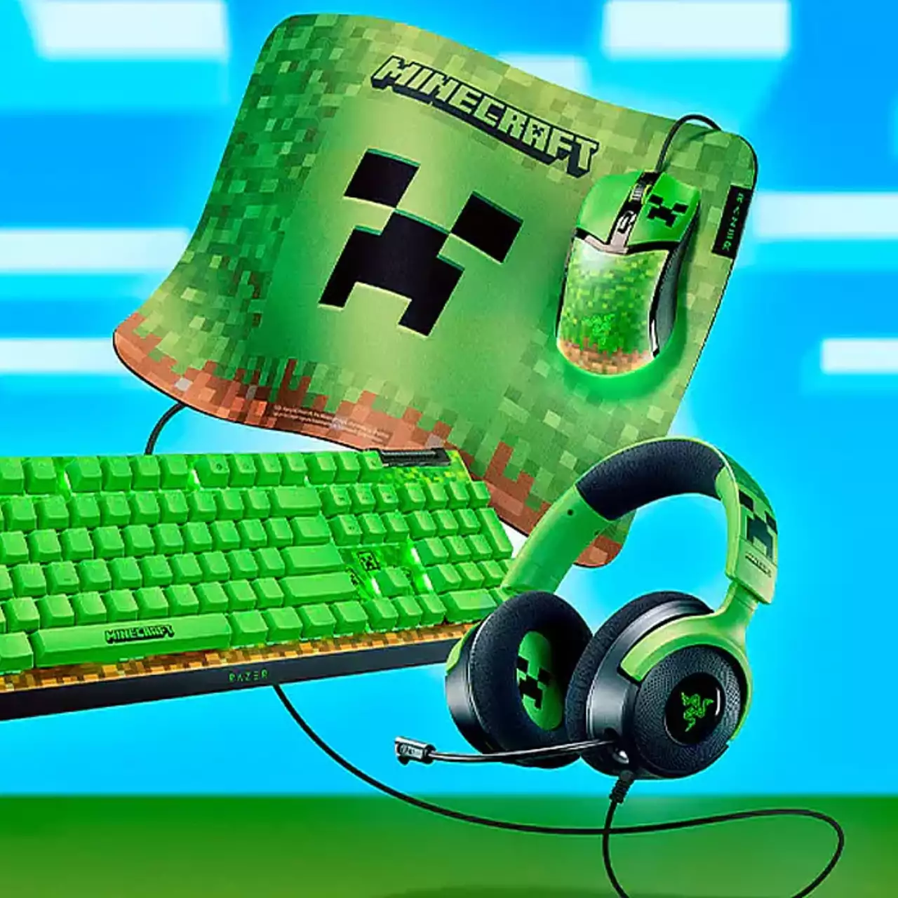Razer та Mojang представили набір ігрової периферії для фанатів Minecraft