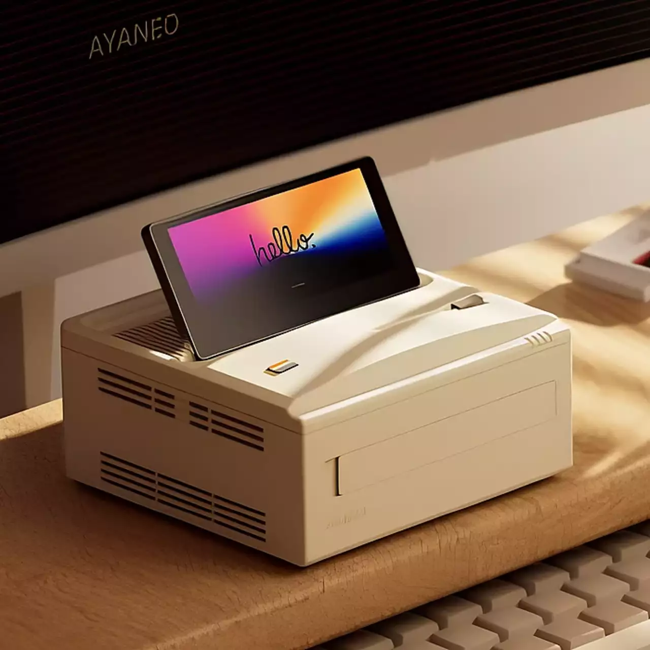 AYANEO mistura os anos 80 com IA em um único Mini-PC