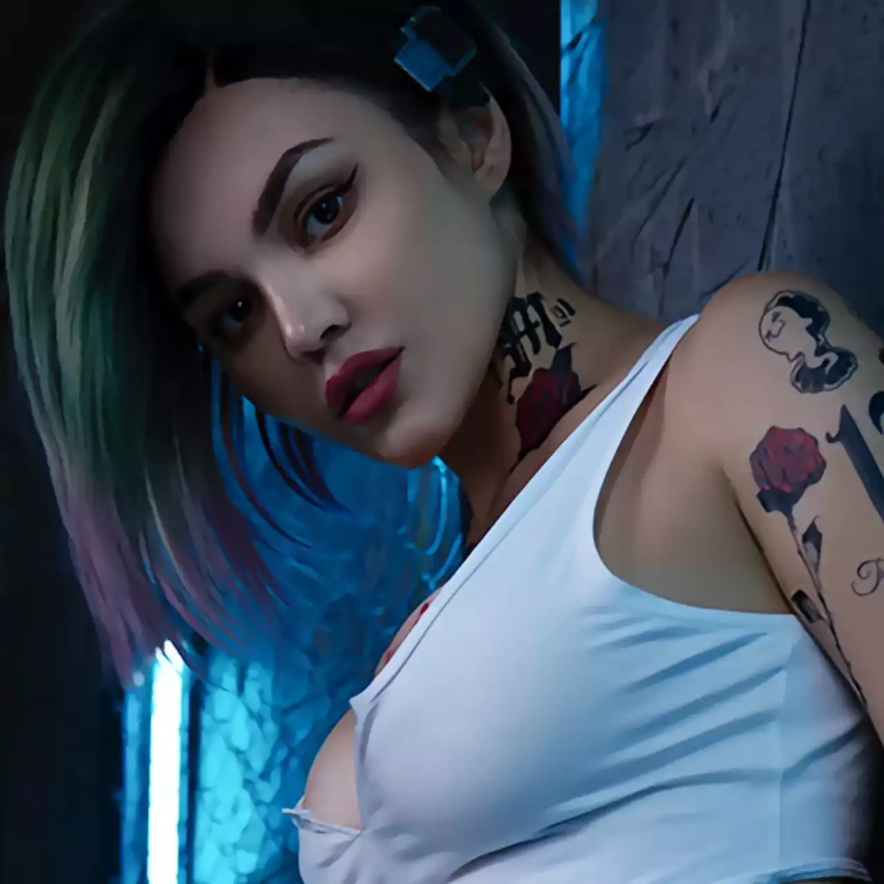Косплеєрша розділу Джуді з Cyberpunk 2077 Косплеєрша розділу Джуді з Cyberpunk 2077