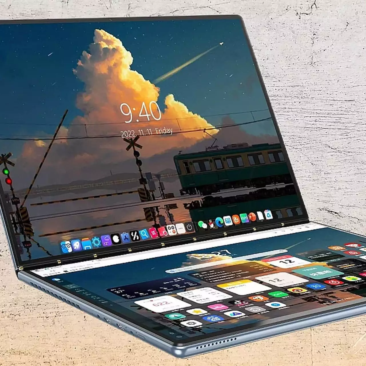 Merek Cina Memperkenalkan Laptop Tanpa Keyboard dengan Dua Layar Sentuh Merek Cina Memperkenalkan Laptop Tanpa Keyboard dengan Dua Layar Sentuh