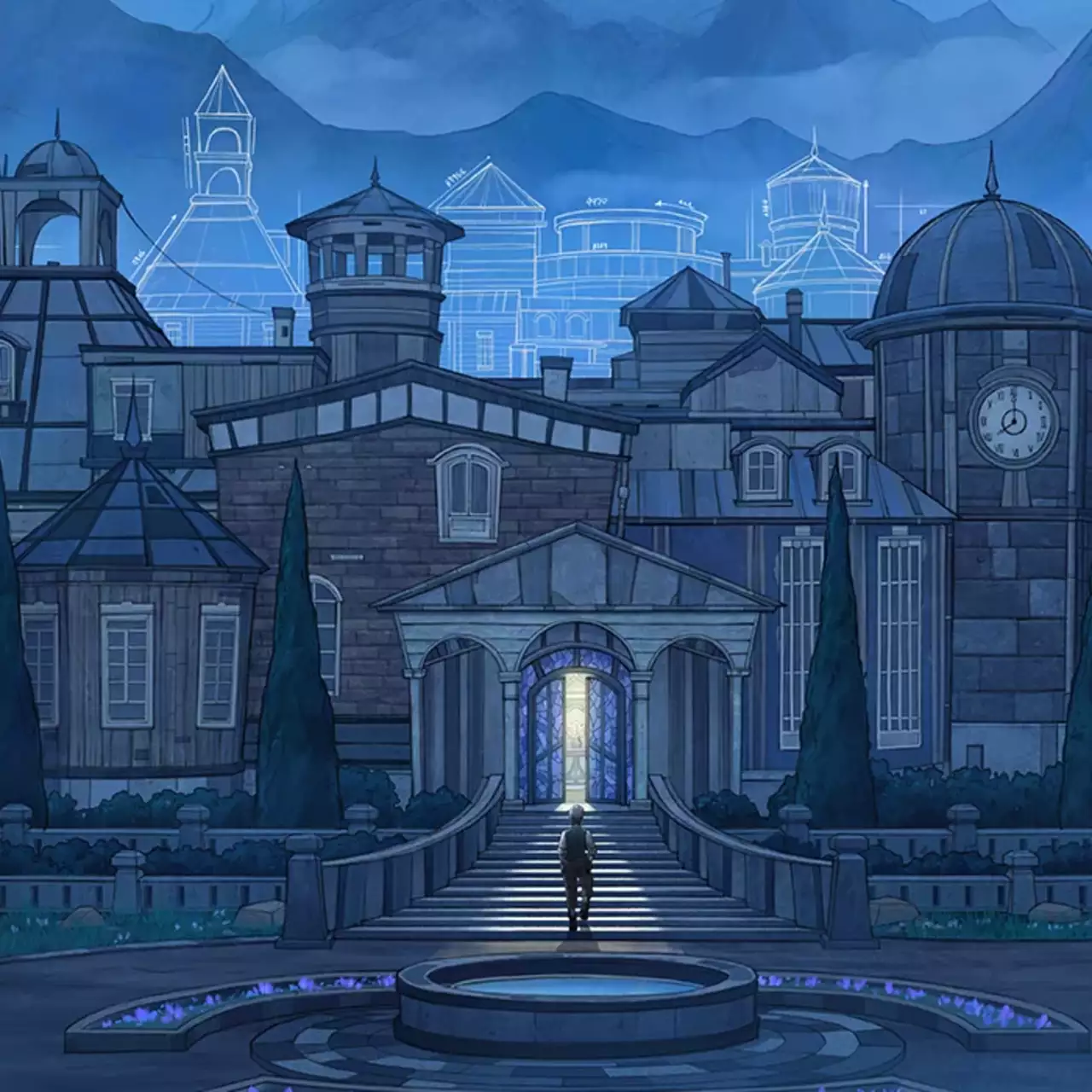 Como abrir os portões do jardim em Blue Prince Como abrir os portões do jardim em Blue Prince