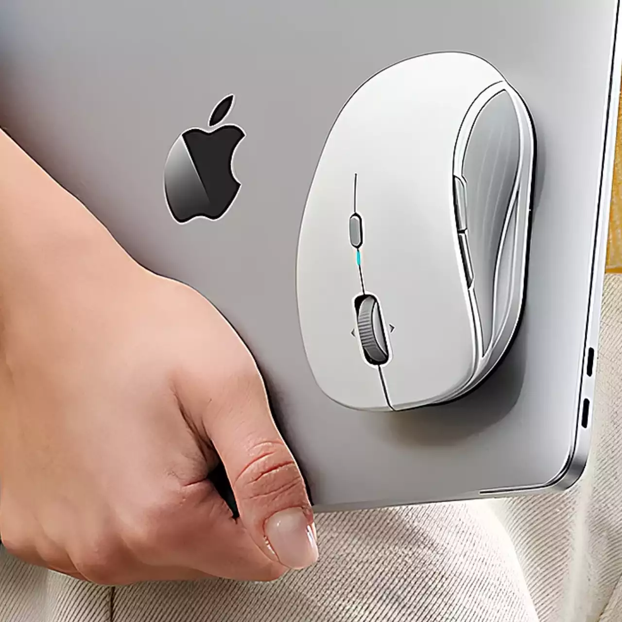 MagMouse 发布 — 一款可以粘在笔记本电脑盖上的鼠标