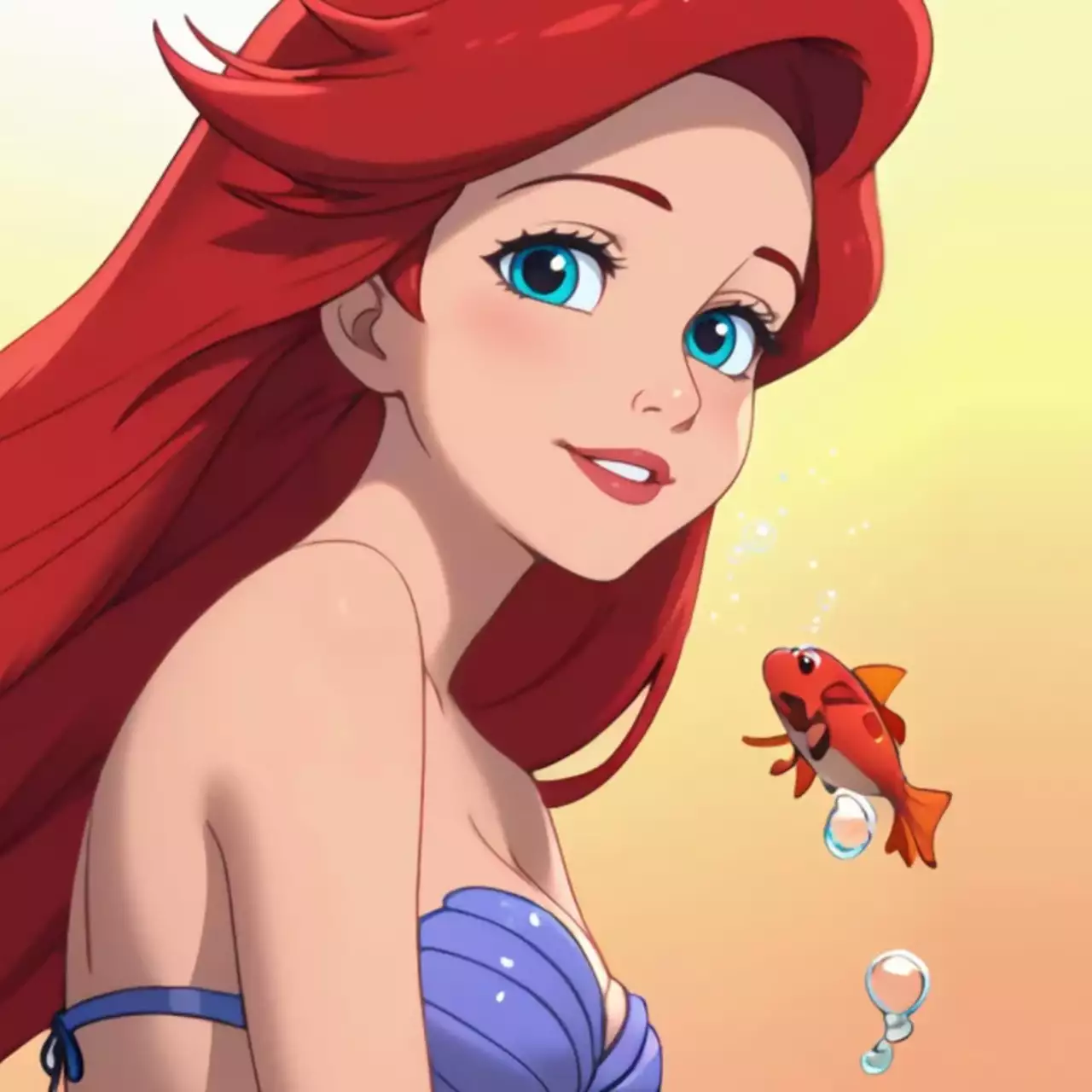 Purple Amelie faz cosplay de Ariel de A Pequena Sereia Purple Amelie faz cosplay de Ariel de A Pequena Sereia