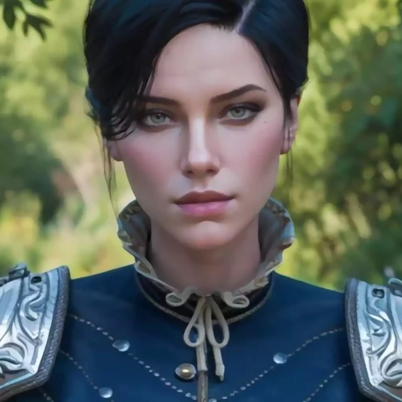 Maria Negoduet, The Witcher 3'ten Syanna olarak cosplay yapıyor