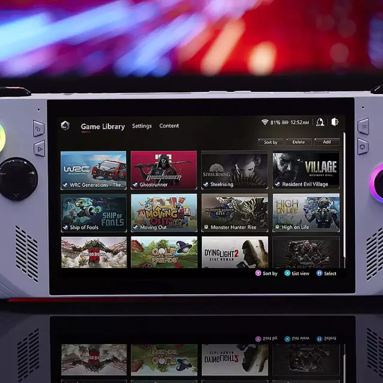 ASUS ROG Ally 2 Avistado com Marca Xbox