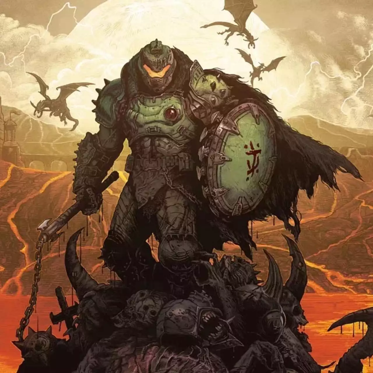 Doom: Темні віки потрапили до гравців до релізу: Думгай без шолома і багато спойлерних скріншотів Doom: Темні віки потрапили до гравців до релізу: Думгай без шолома і багато спойлерних скріншотів