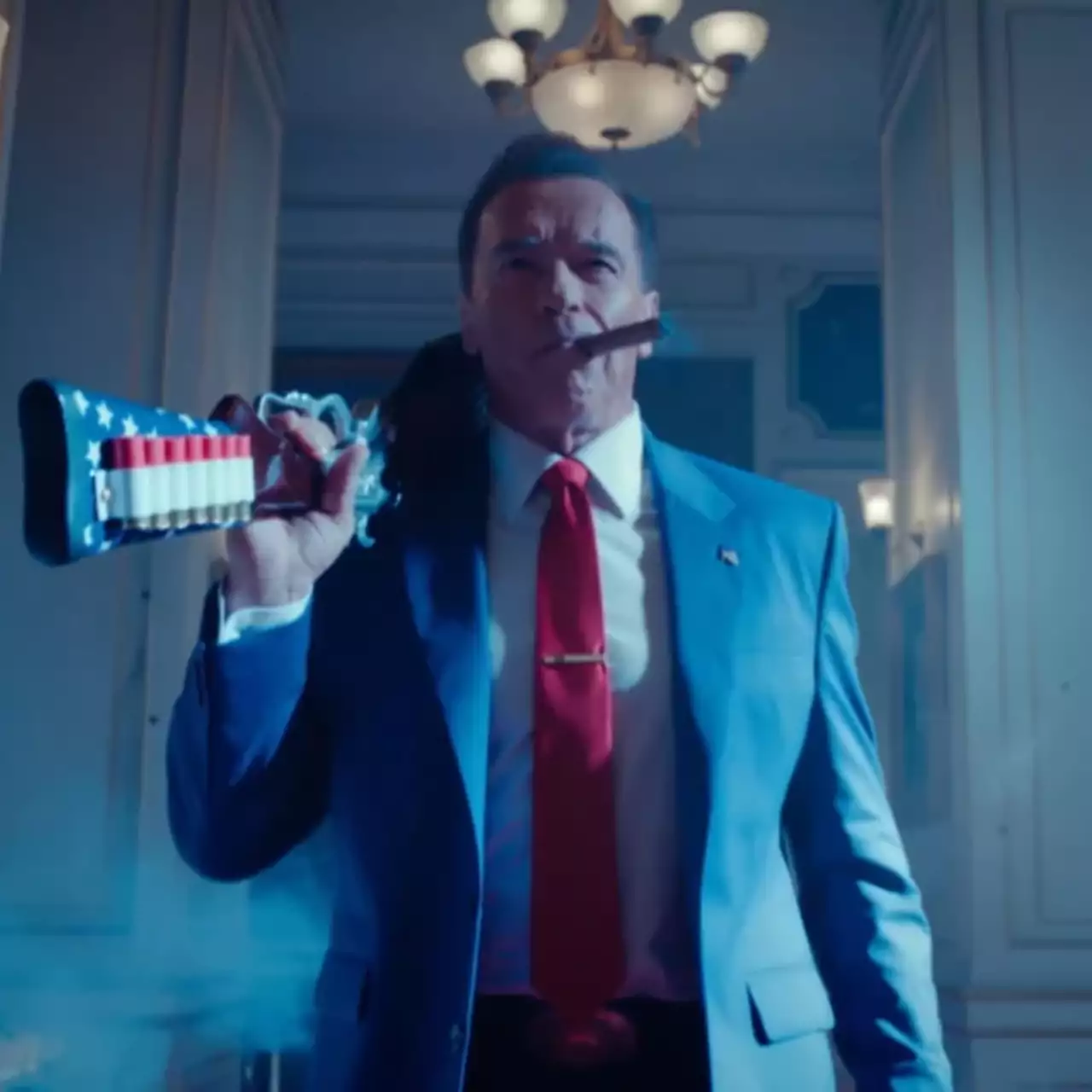 Vazado: Insano Trailer de 'Kung Fury 2' Chega à Internet, Apresentando Arnold Schwarzenegger como o Presidente dos EUA Vazado: Insano Trailer de 'Kung Fury 2' Chega à Internet, Apresentando Arnold Schwarzenegger como o Presidente dos EUA