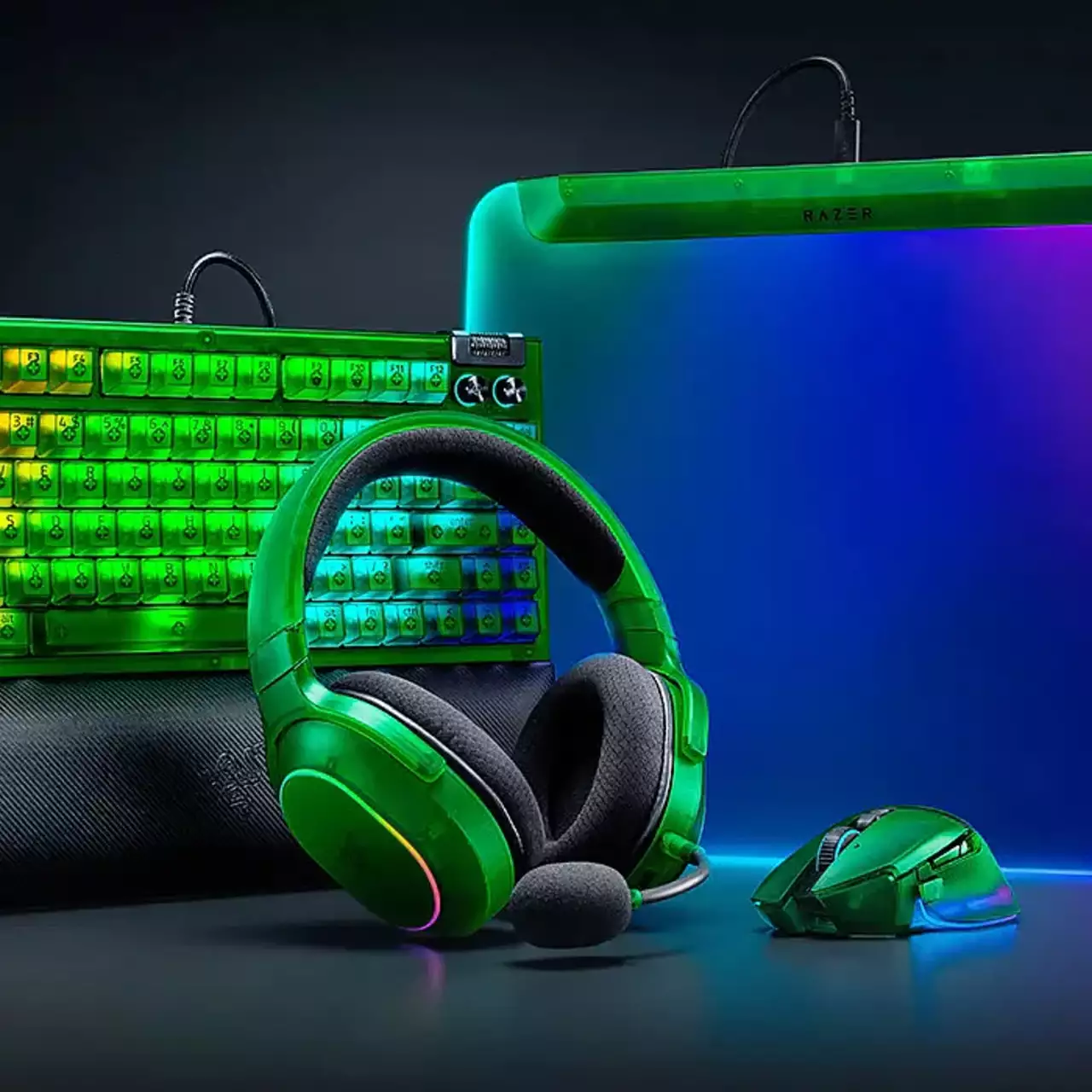 Razer Revela a Coleção Phantom Green com Equipamentos de Jogo Translucentes Razer Revela a Coleção Phantom Green com Equipamentos de Jogo Translucentes