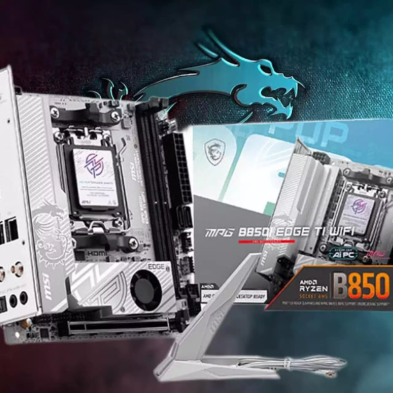 微星发布B850I Edge Mini-ITX主板，支持Wi-Fi 7和专用PCIe 5.0 SSD散热