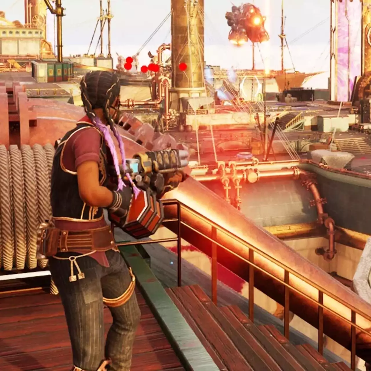 Lançamento gratuito do atirador Steampunk SKYGUARD no Steam, apresentando batalhas de dirigíveis Lançamento gratuito do atirador Steampunk SKYGUARD no Steam, apresentando batalhas de dirigíveis