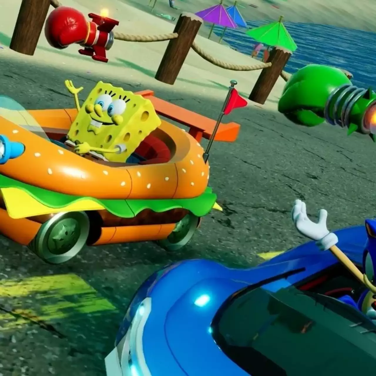 В новому трейлері гонки Sonic Racing: CrossWorlds показали Губку Боба