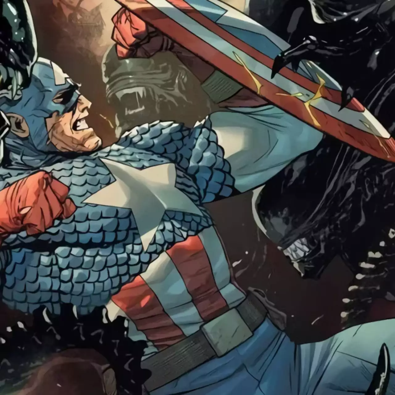 Marvel показала битву Капітана Америки з ксеноморфами. Анонсовано новий кросовер