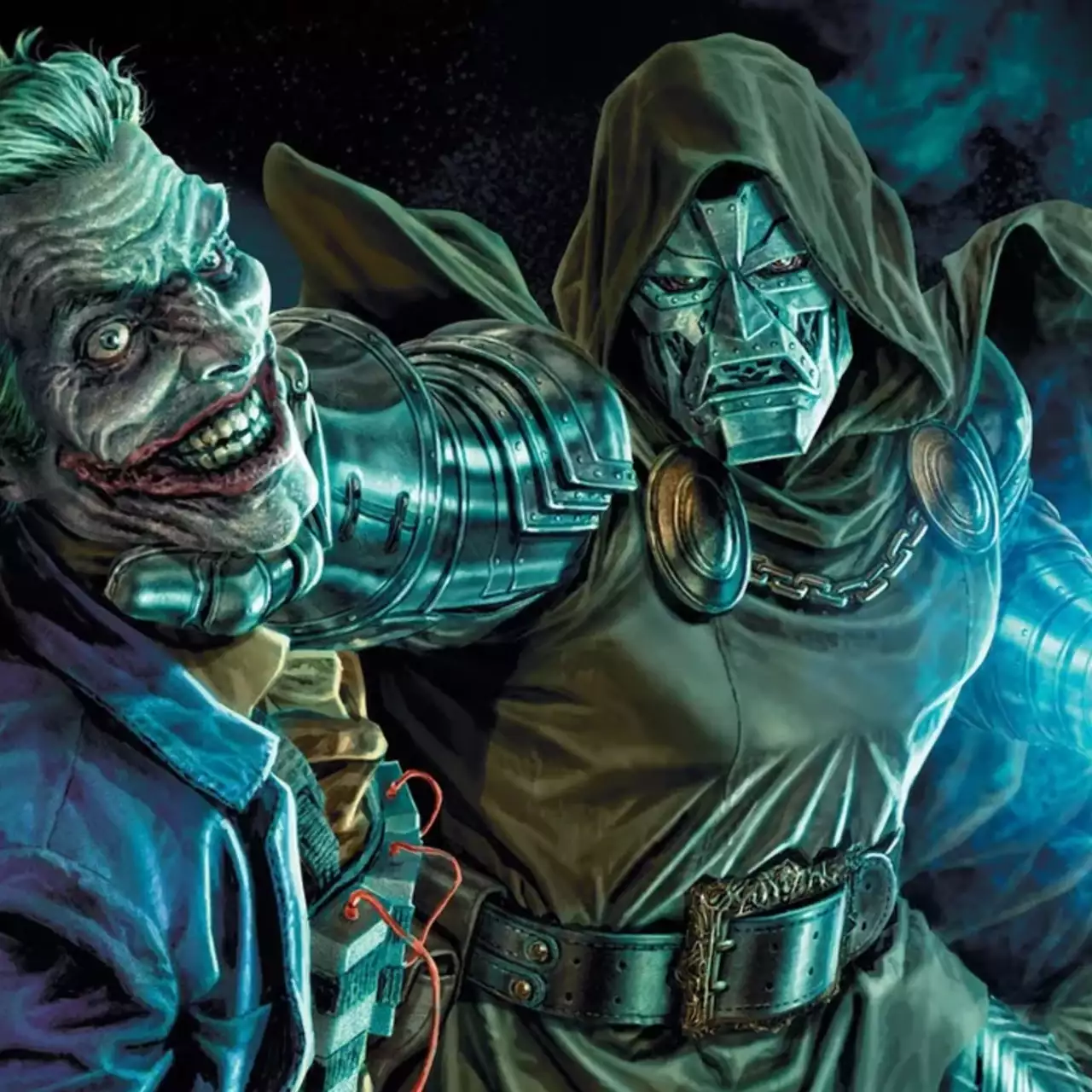 Показані нові зображення кросовера Marvel і DC з Бетменом, Дедпулом, Джокером, Харлі Квінн, Халком і не тільки