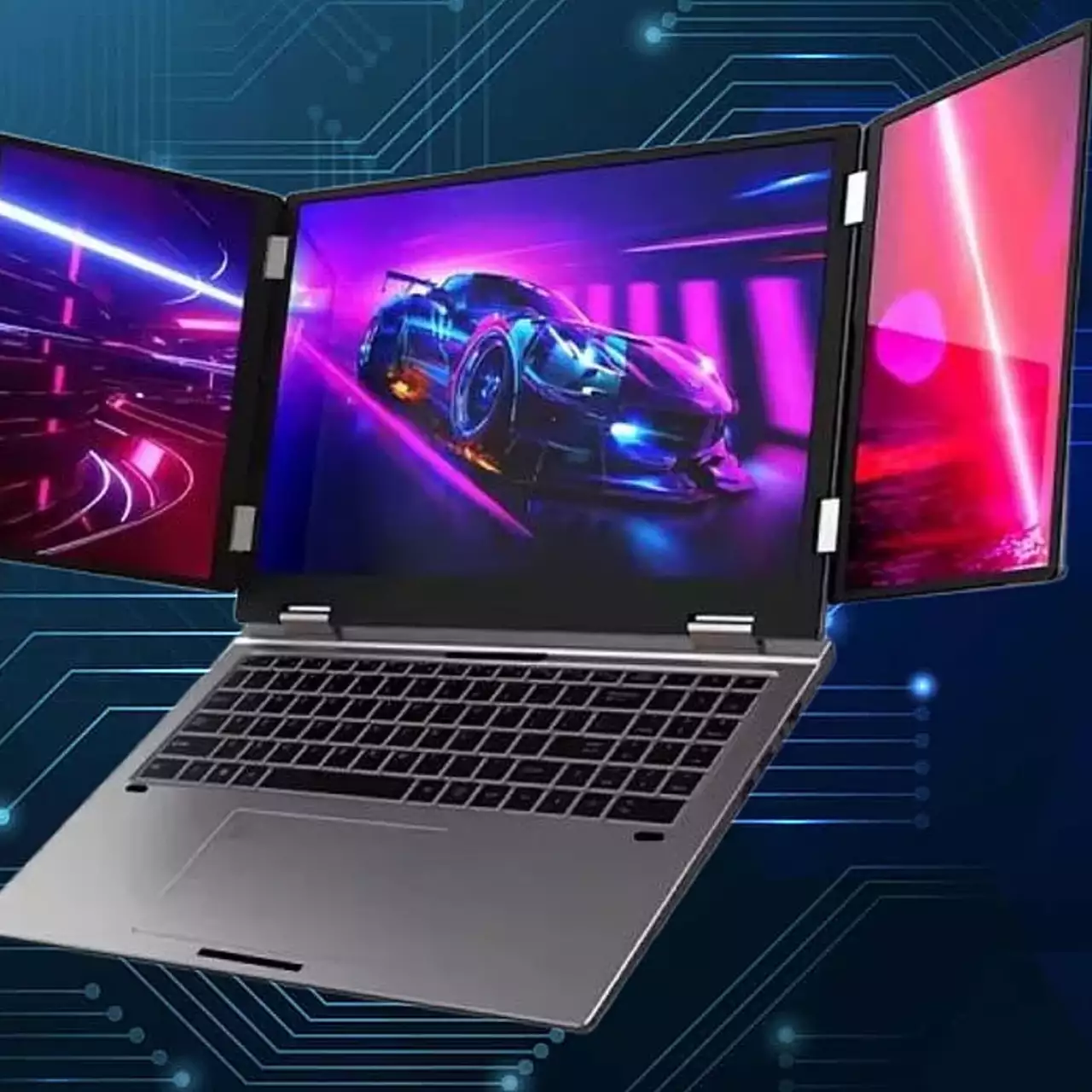 Laptop Baru China Memiliki Desain Layar Tiga yang Radikal