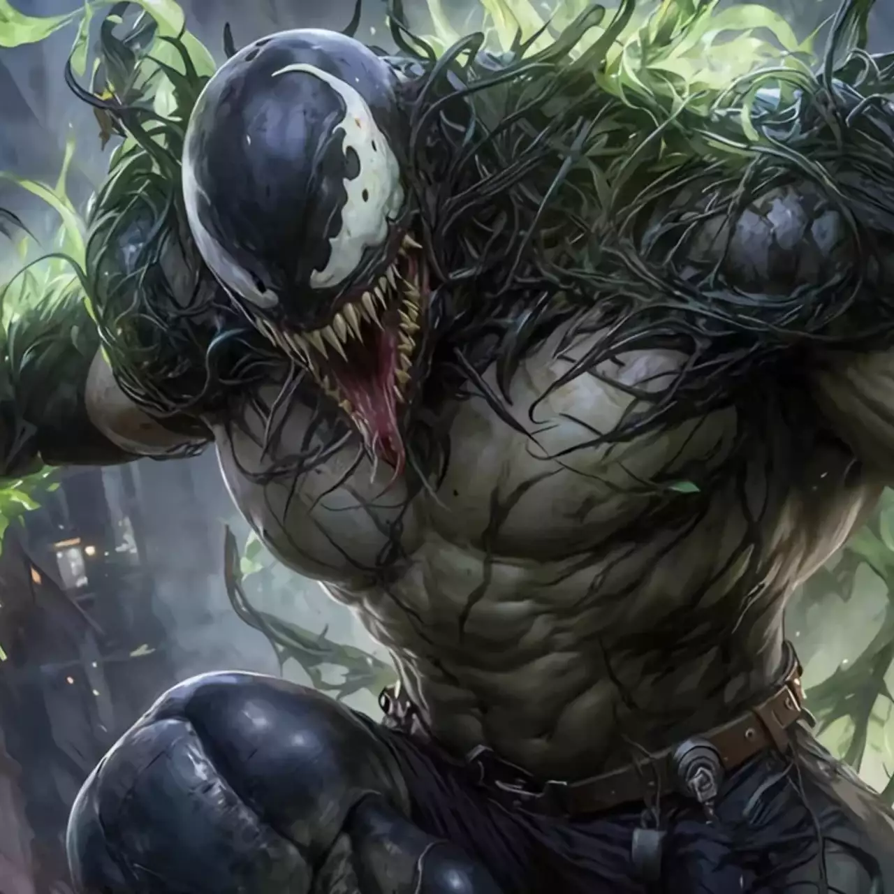 Sanatçı Hulk'u, Venom'un Gücüyle Yeniden Hayal Ediyor