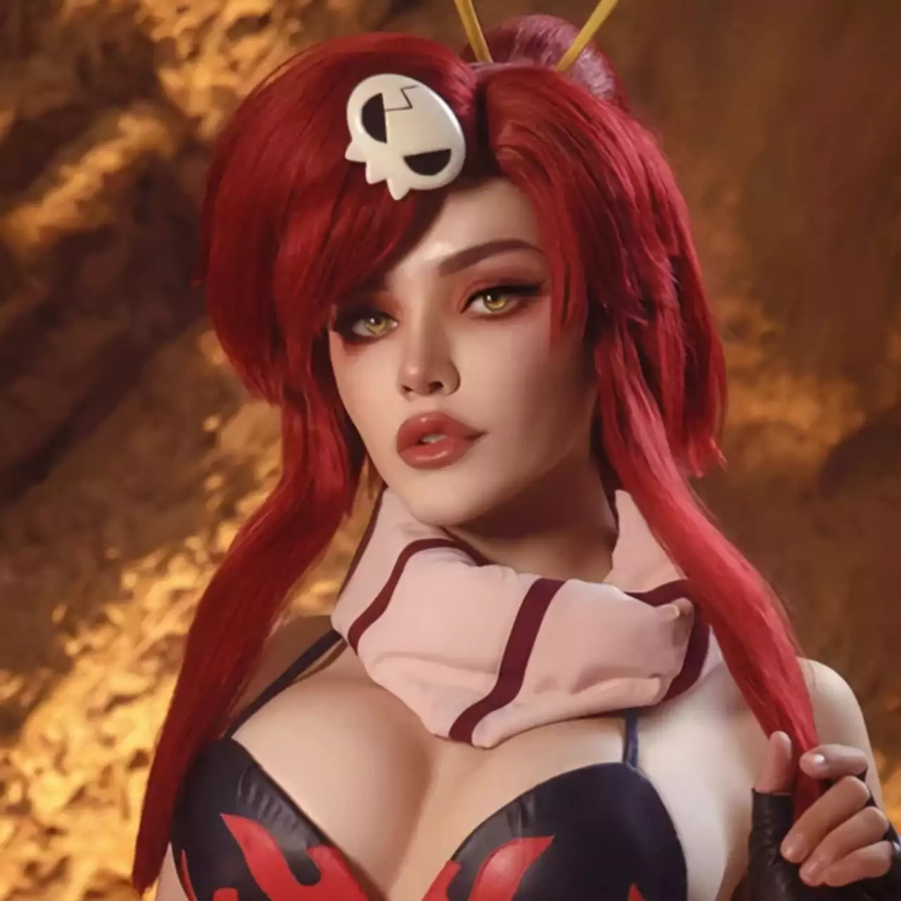 Kalinka Fox Cosplays sebagai Yoko Littner dari Gurren Lagann Kalinka Fox Cosplays sebagai Yoko Littner dari Gurren Lagann