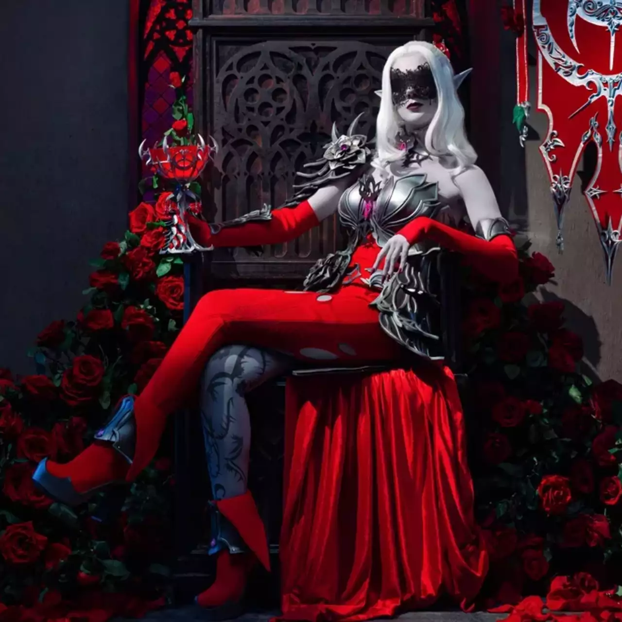 Alfiya Mankina Becomes Ambassador for RoseVain Update in Lineage 2 Essence and Unveils Stunning Bloody Rose Cosplay