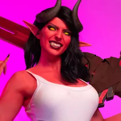 Svizee Cosplays as Malevola from Dispatch