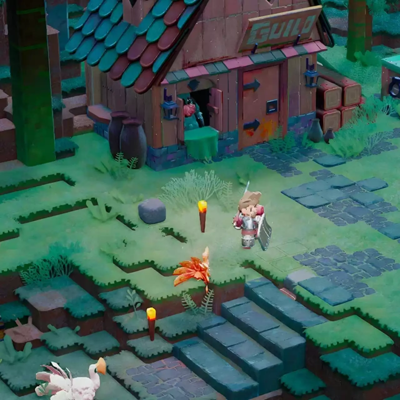 Looks like a mix of Minecraft and Monster Hunter — sandbox survival game Direland announced