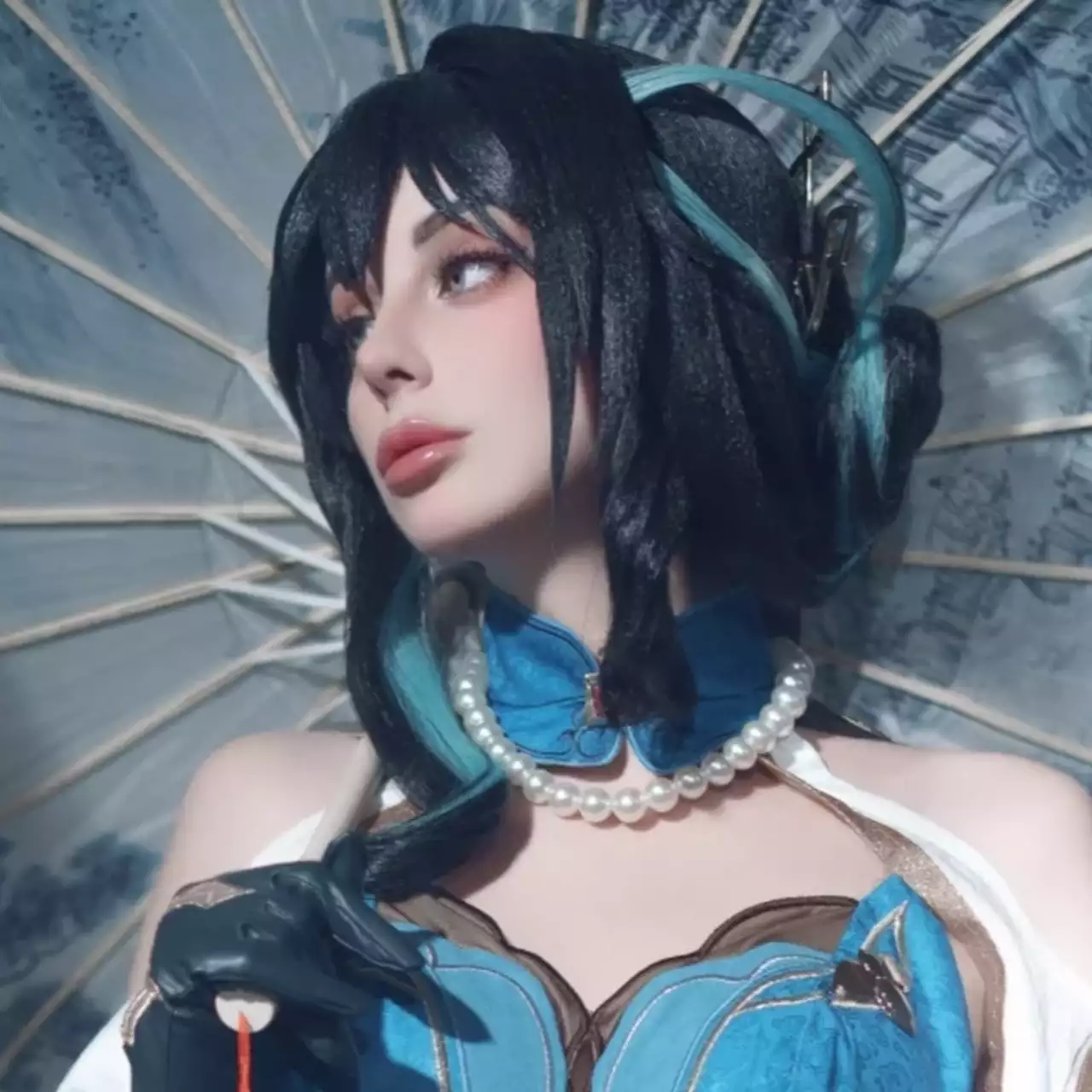 Daria Kravets Cosplays as a Nude Ruan Mei from Honkai: Star Rail