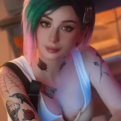 Judy cosplay from Cyberpunk 2077 by Daria Kravets — 4 photos