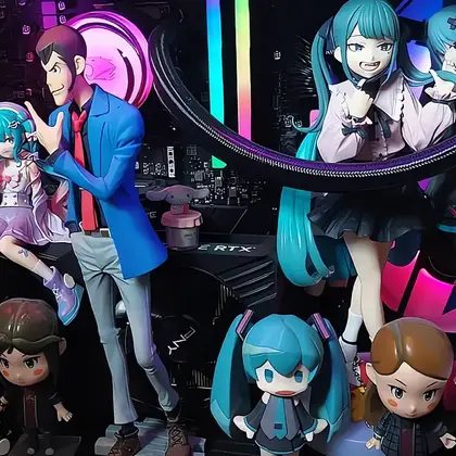 Hatsune Miku Doesn't Get in the Way of Gaming: PC Gamer Tested How 20 Anime Figures Inside a Case Affect FPS and Temperature