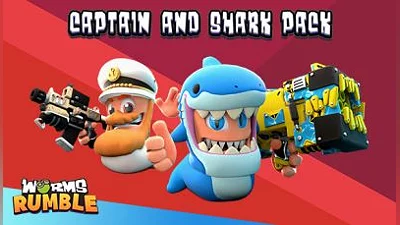 Worms Rumble Captain Shark Double Pack