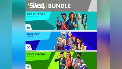 The Sims 4: Get to Work + Dine Out + Cool Kitchen Stuff - Bundle DLC EN EU (EU) [Xbox One/Series]