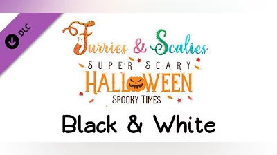 Furries &amp; Scalies: Super Scary Halloween Spooky Times: Black &amp; White