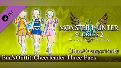 Monster Hunter Stories 2: Wings of Ruin - Ena's Outfits: Cheerleader Three-Pack (Blue/Orange/Pink)