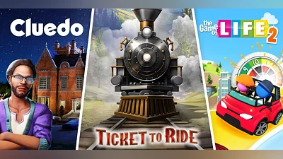 Ticket to Ride Cluedo and The Game of Life 2 Classic Board Game Bundle (Xbox X) (Account) [Global] [Standard]