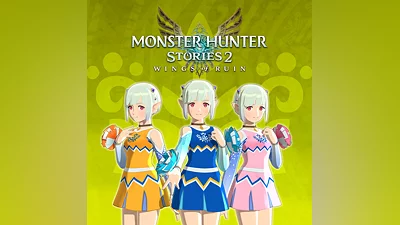 Monster Hunter Stories 2: Wings of Ruin - Ena's Outfits: Cheerleader Three-Pack (Blue/Orange/Pink) (PS4)