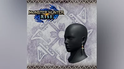 Monster Hunter Rise - "Kunai Earrings" Hunter layered armor piece (PS4, PS5)