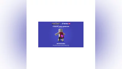 Minecraft TIKTOK Menace Cape   JAVA &amp; Bedrock