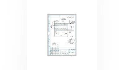 Drawing and 3D model of the detail of the support finge