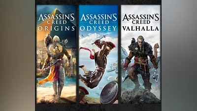Assassin's Creed Bundle: Assassin's Creed Valhalla, Assassin's Creed Odyssey, and Assassin's Creed Origins US XBOX One / Xbox Series X|S CD Key
