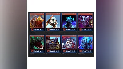 A set of cards DOTA 2 Steam Trading Cards (8pcs)