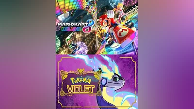 Mario Kart 8 Deluxe + Pokemon Violet Nintendo Switch Account PSNAccounts Pick-up Site (Global)