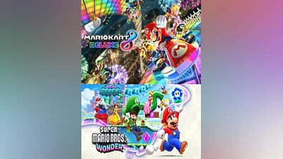Mario Kart 8 Deluxe + Super Mario Bros. Wonder Nintendo Switch Account PSNAccounts Pick-up Site (Global)