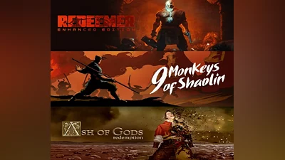 9 Monkeys of Shaolin + Ash of Gods + Redeemer: Bundle EU XBOX One / Xbox Series X|S CD Key