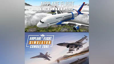 Airplane Flight Simulator : EVO & Airplane Flight Simulator : Combat Zone Bundle (PS4, PS5)