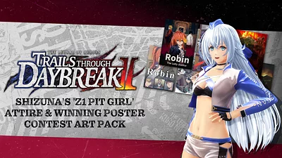 The Legend of Heroes: Trails through Daybreak II - Shizuna's 'Z1 Pit Girl' Attire & Winning Poster Contest Art Pack